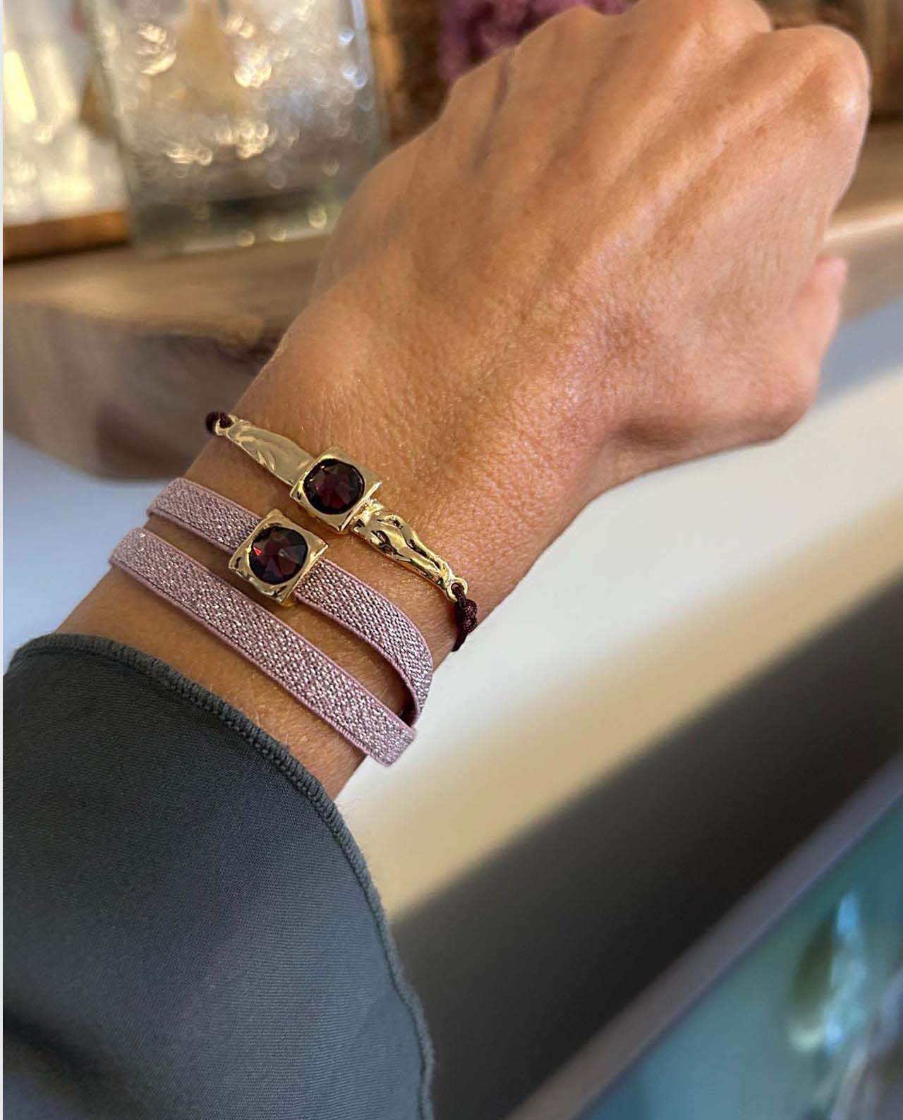 Pulsera Duna Burdeos