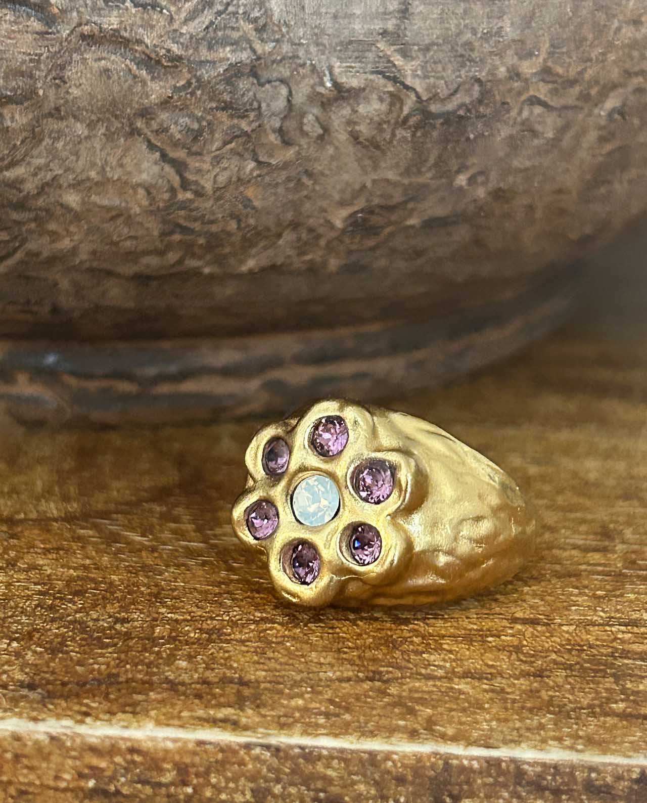 Anillo Nómada Pink Golden