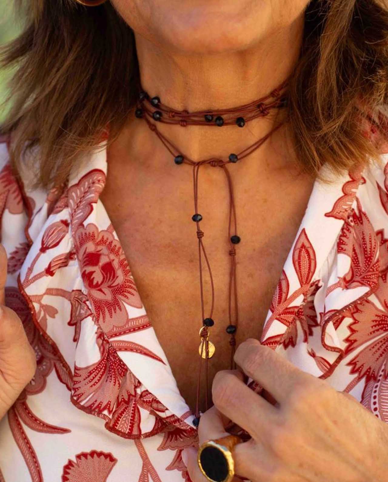 Collar Paquare Burdeos