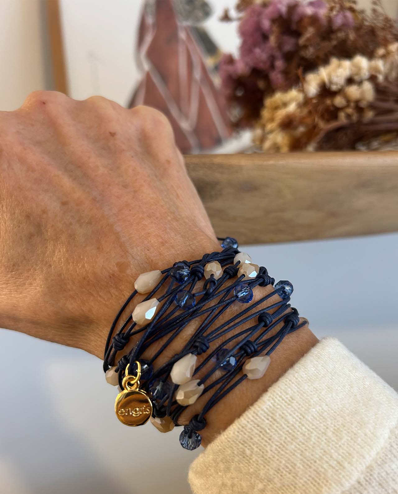 Collar Paquare Azul Lágrima