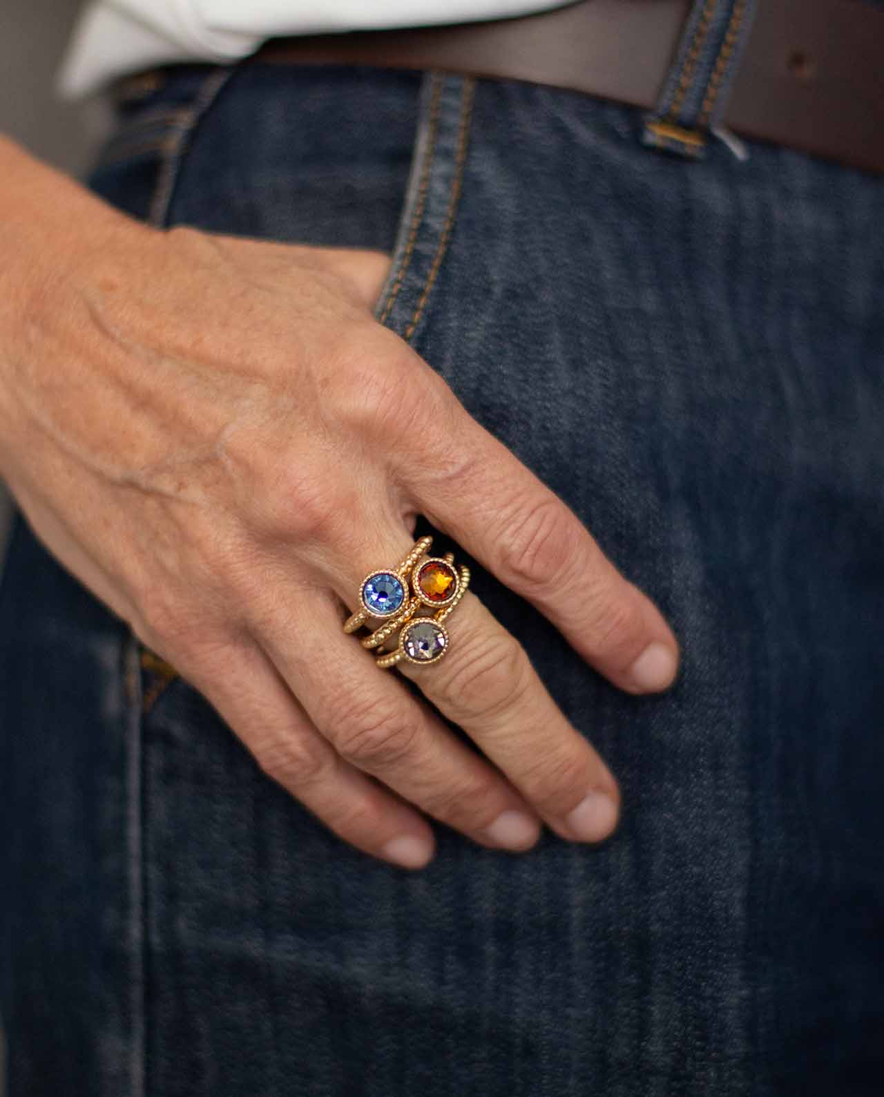 Bague Mini Ikigai - Greige