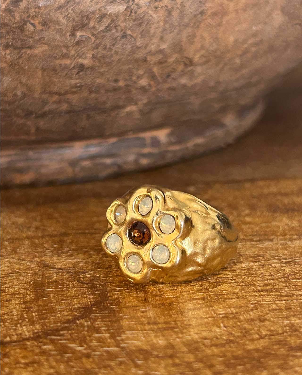 Anillo Nómada Sand Golden