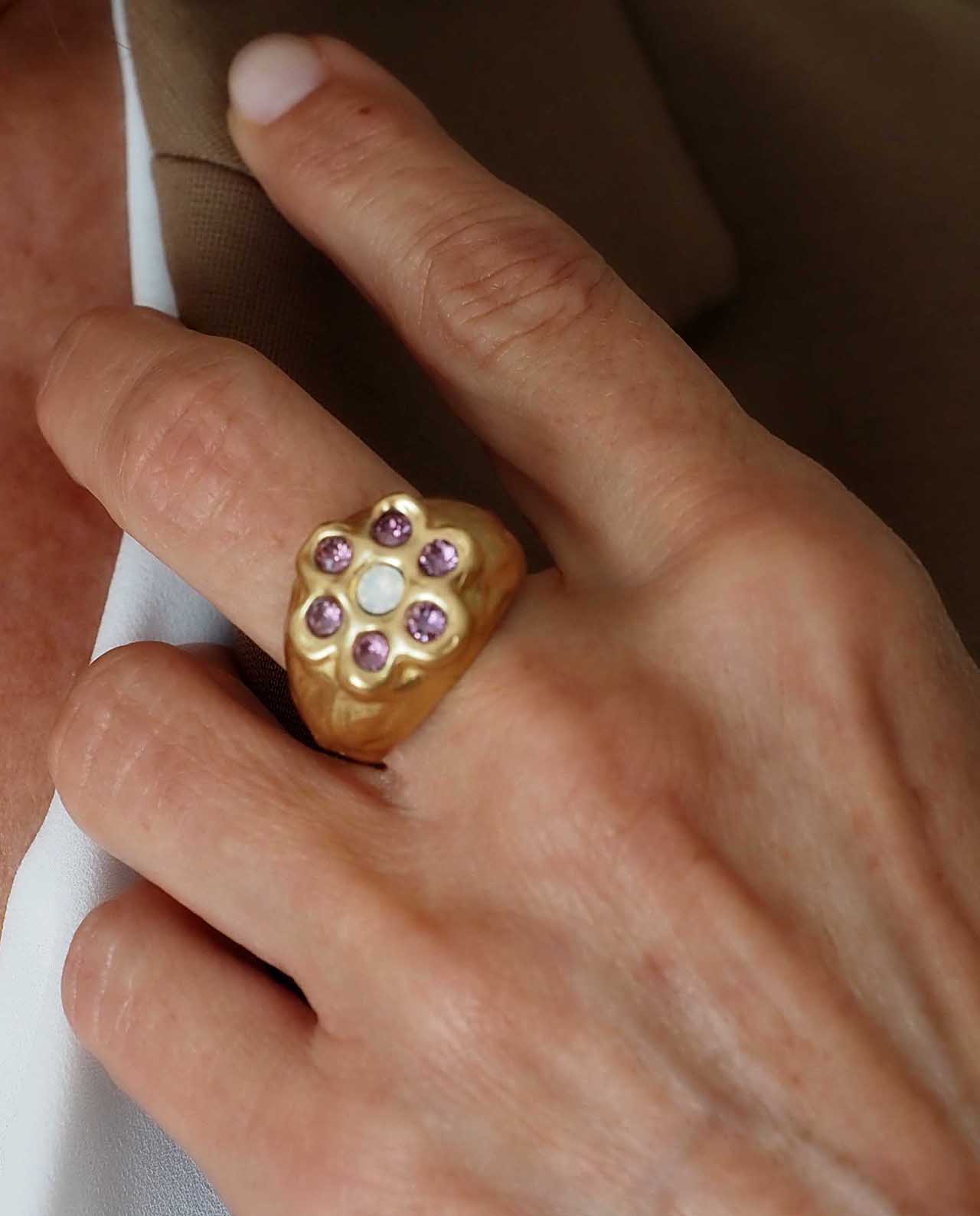 Anillo Nómada Pink Golden