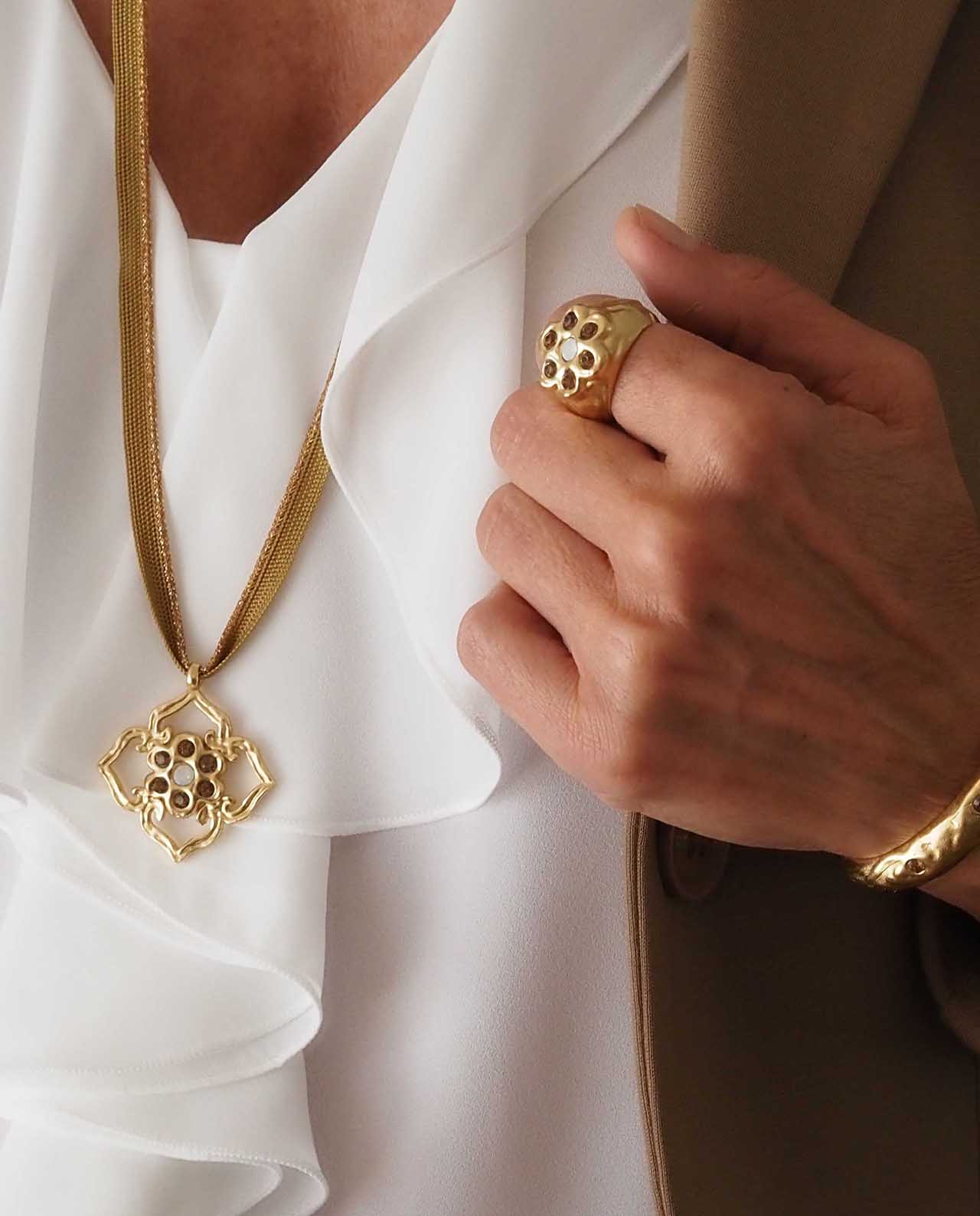 Gargantilla Nómada Quartz Golden