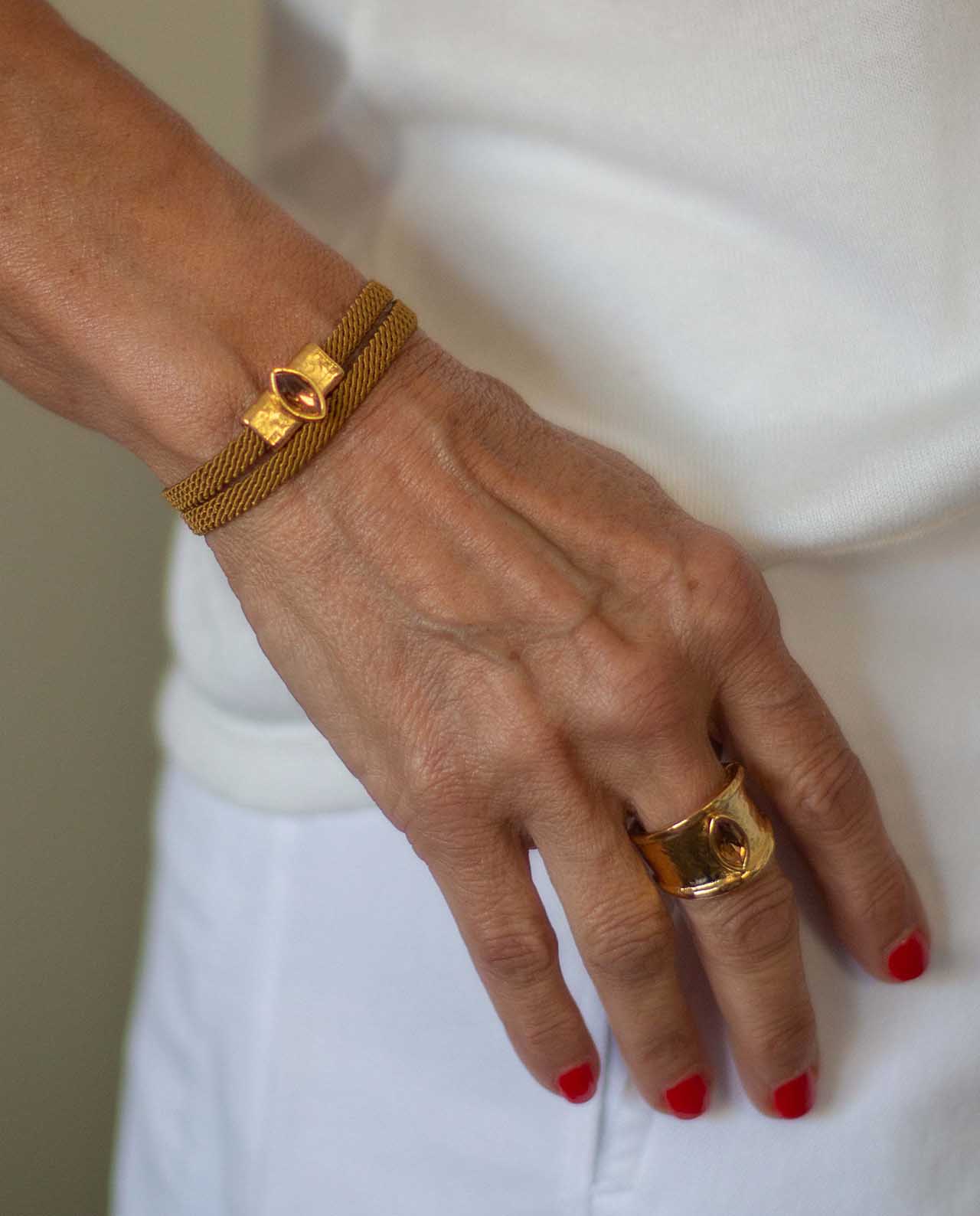 Pulsera Choker Marrón