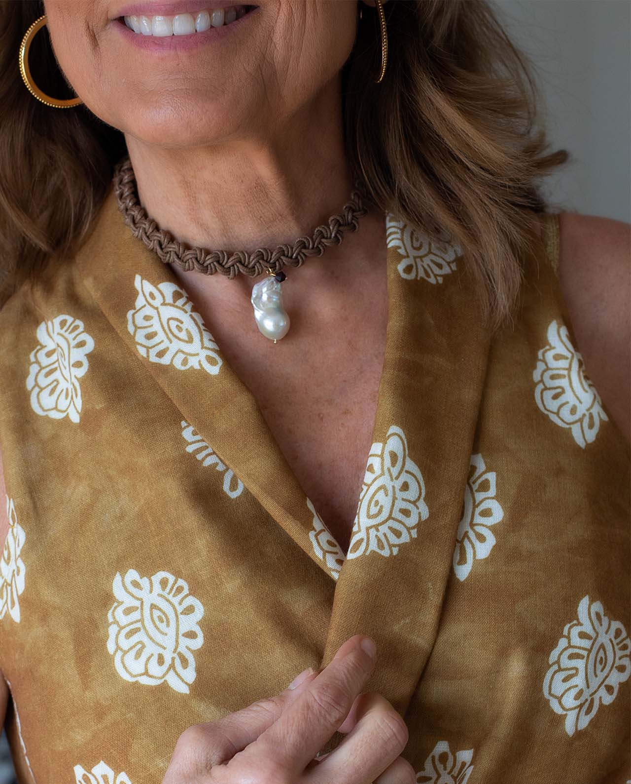 Gargantilla Camel Perla