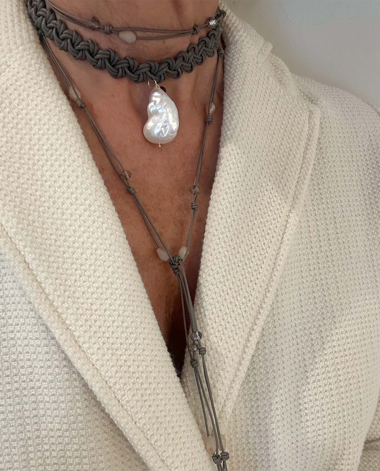 Gargantilla Gris Perla