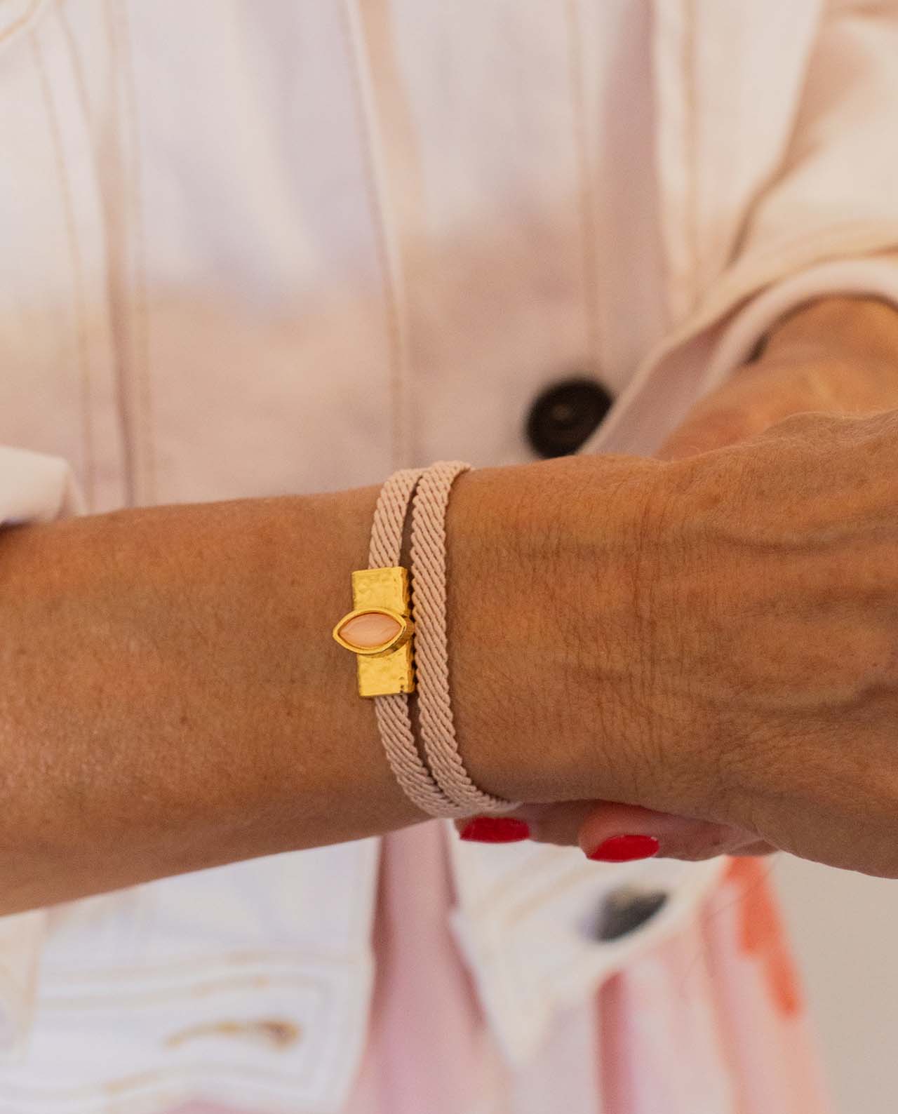 Pulsera - Choker Rosa