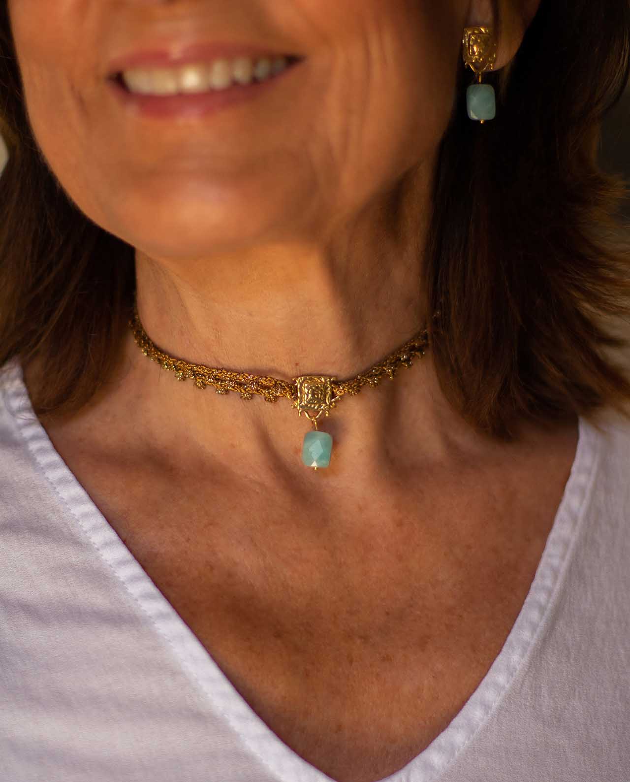 Choker Moon Amazonite