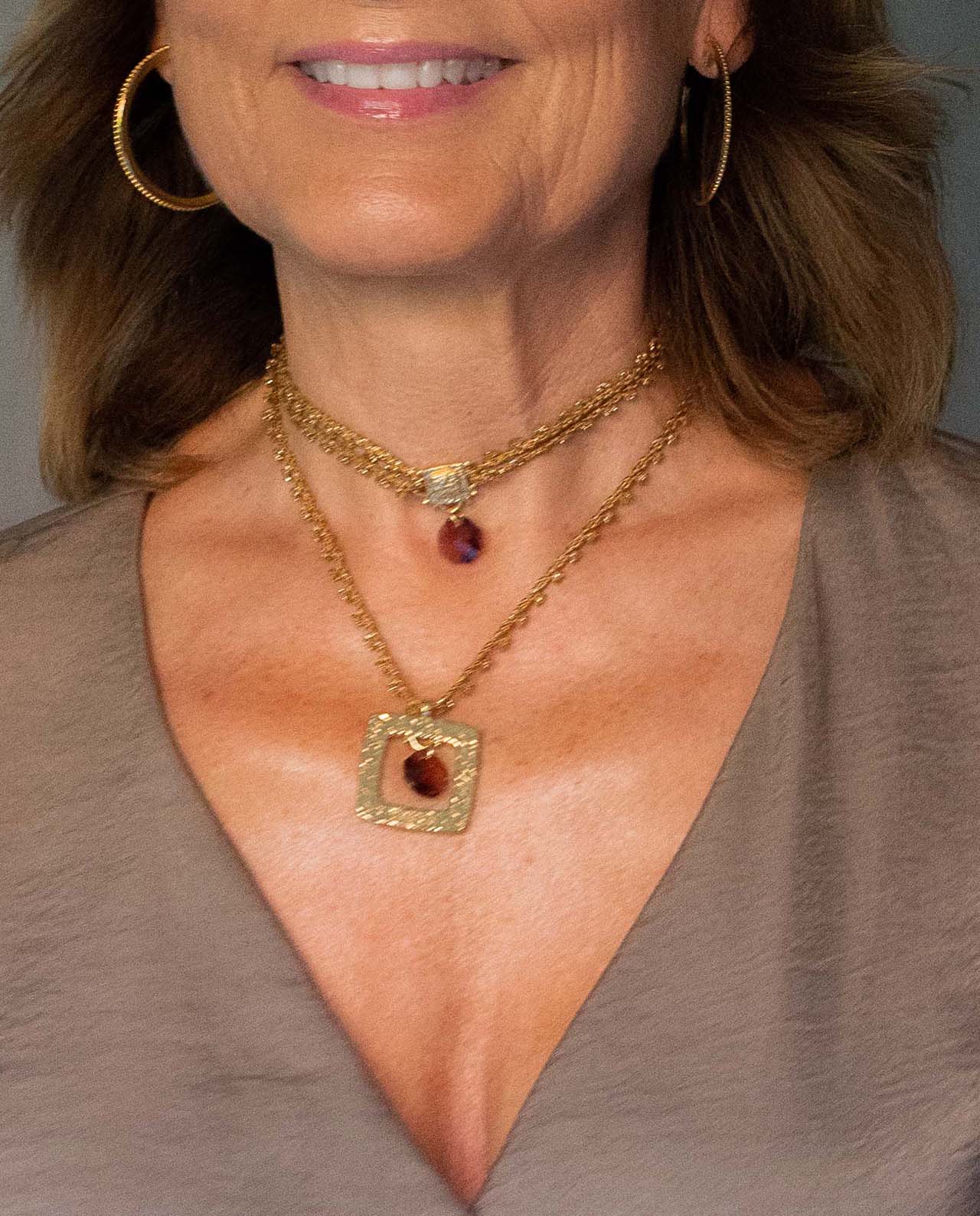 Choker Cápsula Burdeos