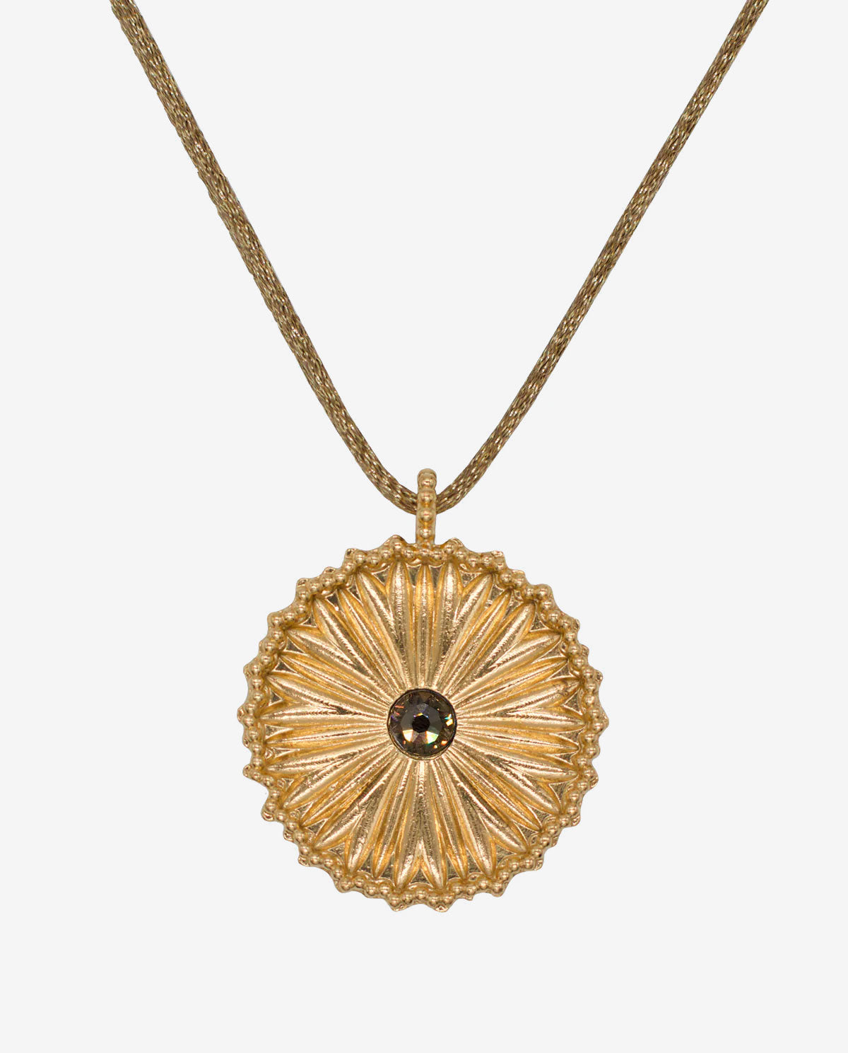 Chrysanthemum Necklace - Greige