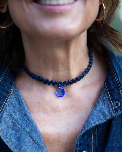 Blue Drop Choker