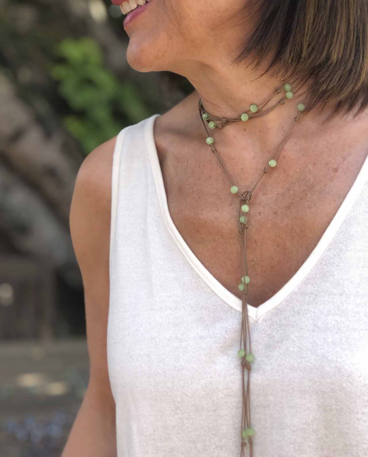 Paquare C Green Necklace