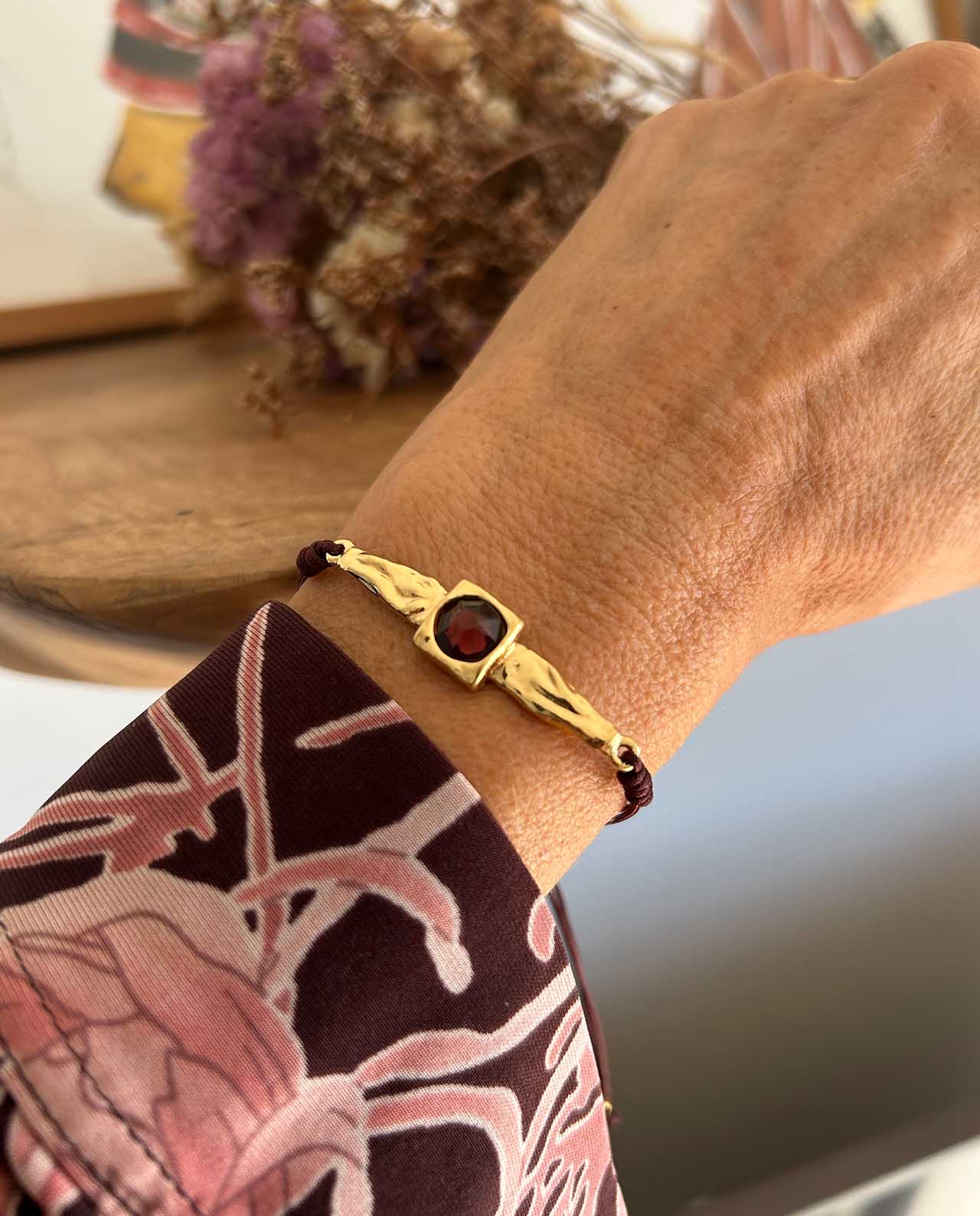 Pulsera Duna Burdeos